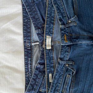 Ann Taylor Loft Modern Boot Cut Jeans Light Wash sz 10